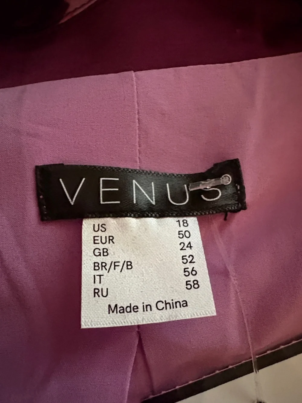 VENUS Purple and Pink Floral Open Blazer